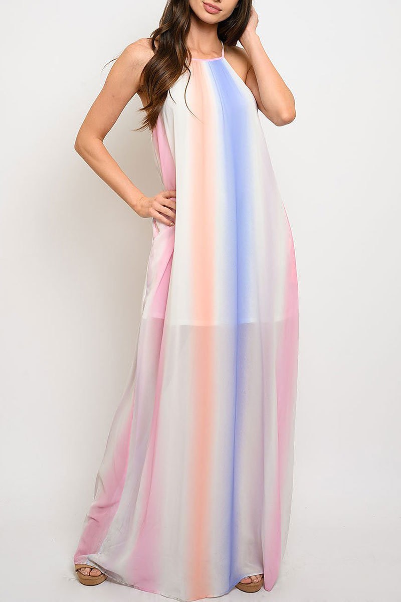Watercolor Maxi Dress – Splendor Clothing